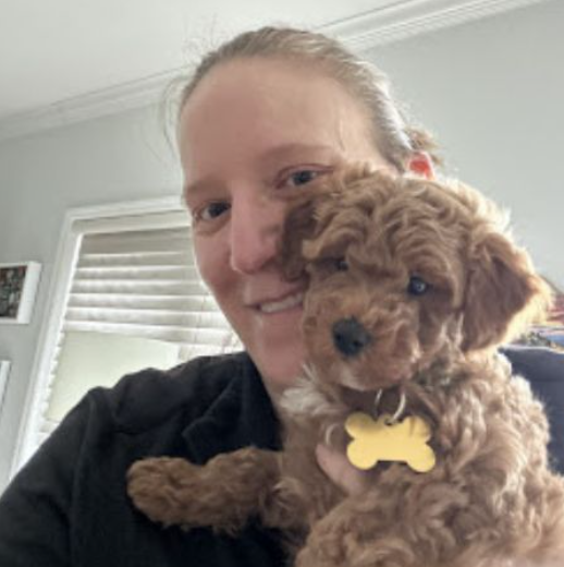Happy puppy home